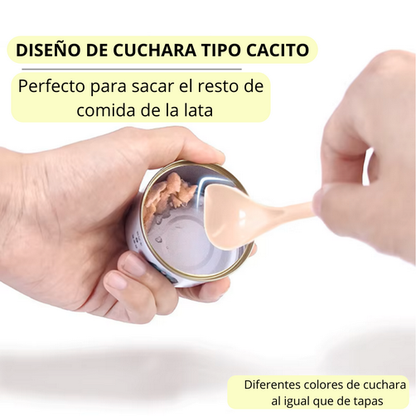 Tapa de silicona para latas (con cuchara opcional)