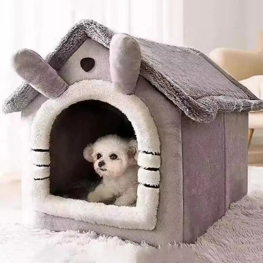 Casa cama suave para gatos y perros.