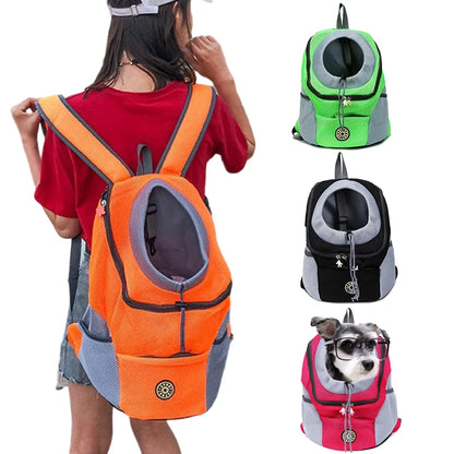 Mochila de transporte para mascotas.